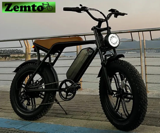 Elektrofahrrad Fatbike Pionver Z-P80,  250W Motor, 7 Gang,  Hyd. Bremsen, schwarz
